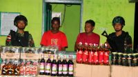 5.076 Botol Miras Ilegal Diamankan Satgas Yonif MR 411 Kostrad di Jalan Trans Papua