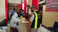 Sebelum Dipindahkan ke Rutan, Polres Tanjungpinang Laksanakan Rapid Test Tahanan
