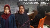 Nenek dan Tante Pelaku KDRT Dijebloskan ke Rutan Polres Bukittinggi