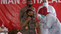 Kapolda Kepri Mengikuti Pencanangan Vaksinasi Covid-19 Di Provinsi Kepulauan Riau