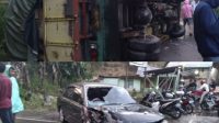 Kecelakaan Sedan vs Truk kembali Terjadi di Jalinsum Koto Rantang
