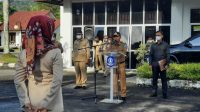 Pimpin Apel Pagi di Sekretariat DPRD, Bupati Mulkan Ingatkan ASN Untuk Jaga Nama Baik Pemkab Bangka
