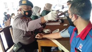 Menyambut Hari Bayangkara, Polres Bantul mengelar vaksin massal di setiap Kapanawon