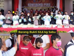 Bea Cukai dan Polri, Berhasil Gagalkan 53,6 Kilogram Sabu-Sabu Jaringan Internasional