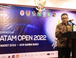 Apresiasi Batam Badminton Open 2022, Pemko Batam Ingatkan  Tetap Patuhi Protokol Kesehatan