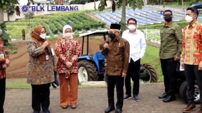 VP Ma’ruf Amin Inspects Lembang Vocational Training, Productivity Center in West Java