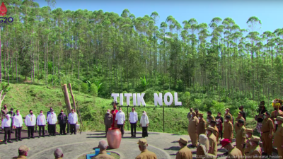 President Jokowi Leads Kendi Nusantara Ritual at New Capital’s Ground Zero