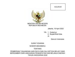 Minister of Home Affairs Issues Regulation on THR and the 13th Month Salary Paid by Regional Gov’t