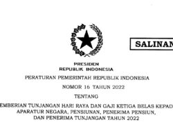 Gov’t Issues Regulation on State Civil Apparatus’ Religious Festivity Allowance, Salary Bonuses