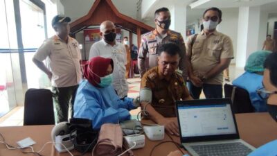 Ketua Komisi I Pantau Vaksinasi Boster di Jajaran ASN