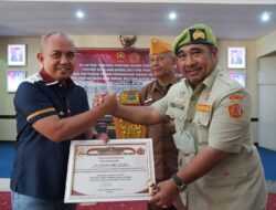 Wali Kota Molen Terima Penganugerahan Anggota Kehormatan PD Pemuda Panca Marga Pada Pelantikan Pengda PPM Babel