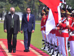 President Jokowi Welcomes Timor Leste President at Bogor Palace