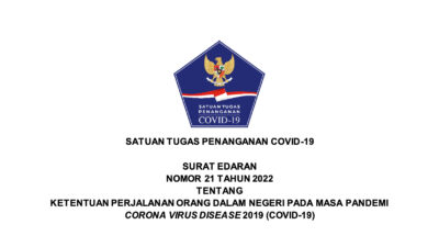 COVID-19 Task Force Issues Circular Number 21 on Domestic Travel During Pandemic