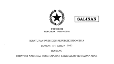 Gov’t Issues Presidential Regulation on National Strategy to Abolish Violence Against Children