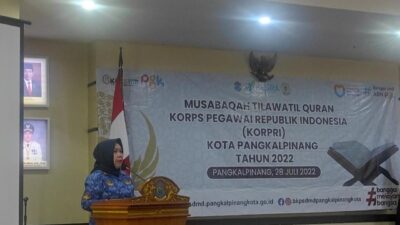 Buka MTQ KORPRI Tingkat Kota, Sekda Harap Pangkalpinang Juara di-Tingkat Nasional