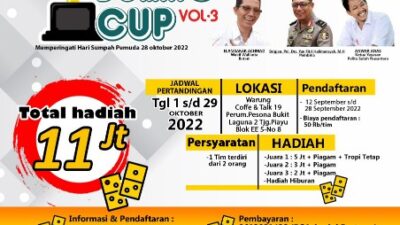 Bakal Gelar Anas Domino Cup Vol III, Simak Jadwalnya