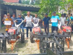 Sebagai Komitmen, DPD Partai NasDem Kabupaten Asahan Berita 3 Unit Hand Traktor
