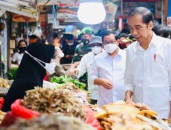 Rasa Senang Para Pedagang atas Kunjungan Presiden ke Pasar Klandasan
