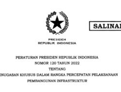 Presiden Jokowi Terbitkan Perpres Penugasan Khusus Percepatan Pelaksanaan Pembangunan Infrastruktur