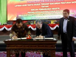 DPRD Bersama Pemerintah Sahkan Ranperda RPIP Kepri