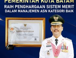 Pemko Batam, Raih Penghargaan Sistem Merit Dalam Manajemen ASN