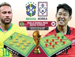 Mampukah Brazil Singkirkan Korea Selatan di FiFa World Cup 2022