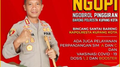 Kapolresta Kupang Kota Ngopi Bareng Warga