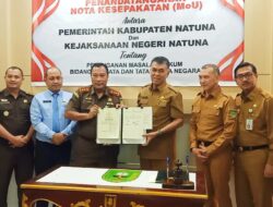 Pemkab Natuna Lakukan Penandatangan (MOU) Bersama Kejaksaan Negeri Natuna