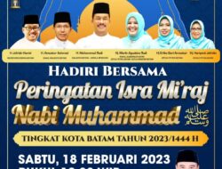 Di Mesjid Dahrul Ihsan, Pemko Batam Peringati Isra Mikraj