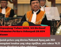 Sepanjang Tahun 2022, MA Berhasil Memutus Perkara Sebanyak 28.024 Kasus