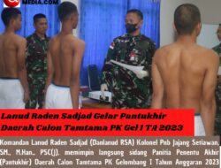 Lanud Raden Sadjad Gelar Pantukhir Daerah Calon Tamtama PK Gel I TA 2023