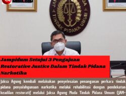 Jampidum Setujui 3 Pengajuan Restorative Justice Dalam Tindak Pidana Narkotika
