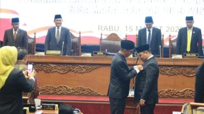 Pengucapan Sumpah Janji PAW Anggota DPRD Kota Batam Rival Pribadi