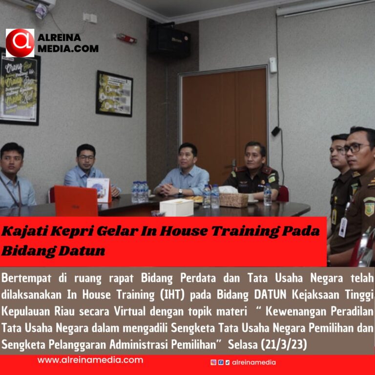Kajati Kepri Gelar In House Training Pada Bidang Datun