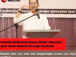 Sambut Indonesia Emas 2045, Amsakar Ajak Anak Mudah Perangi Narkoba