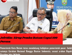 Jefridin: Sirup Pemko Batam Capai 100 Persen