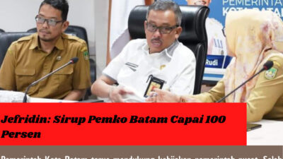 Jefridin: Sirup Pemko Batam Capai 100 Persen