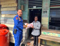 Bansos Kemanusiaan untuk Negeri, Satpolairud Polres Meranti Berbagi dengan Nelayan Tradisional