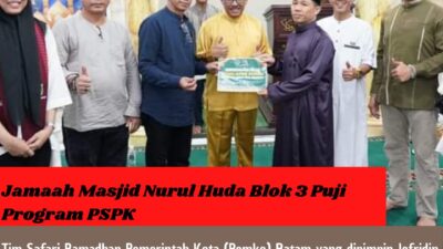 Jamaah Masjid Nurul Huda Blok 3 Puji Program PSPK