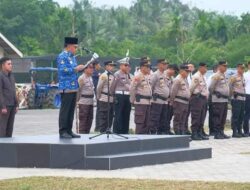 Plt. Bupati H. Asmar Pimpin Apel Gelar Pasukan Operasi Ketupat Lancang Kuning 2023