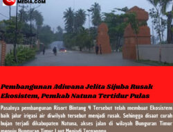 Pembangunan Adiwana Jelita Sijuba Rusak Ekosistem, Pemkab Natuna Tertidur Pulas