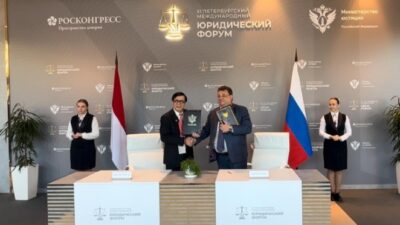 Nota Kesepahaman Kerjasama di Bidang Hukum Ditanda Tangani Indonesia Dan Rusia