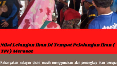 Nilai Lelangan Ikan Di Tempat Pelalangan Ikan ( TPI ) Merosot