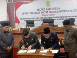 DPRD Natuna, Gelar Paripurna Penyampaian Pendapat Fraksi