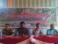 EKA dan PM HAZE Edukasi Dampak Kebakaran Gambut di Pulau Rangsang