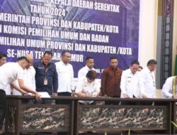 Penandatanganan Naskah Perjanjian Hibah Daerah Pemilukada Serentak Se-NTT Tahun 2024