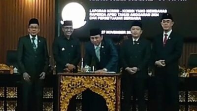 Gelar Rapat Paripurna ke 30 Masa Persidangan III Tahun 2023 oleh Anggota Dewan Kota Palembang