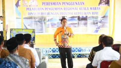 Jemaja Beruntung, Pemerintah Telah Membangun Pelabuhan Pengumpan Regional Kuala Maras, Diresmikan Oleh Gubernur Kepri