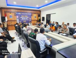 Rapat Koordinasi Kesiapan Angkutan Laut Lebaran Tahun 2024 di Ruang Rapat Kantor Kesyahbandaran Dan Otoritas Pelabuhan (KSOP) Kelas II Tanjungpinang.