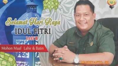 Kades Padang Brahrang Mengucapkan Selamat Hari Raya Idul Fitri 1445 Hijriah.